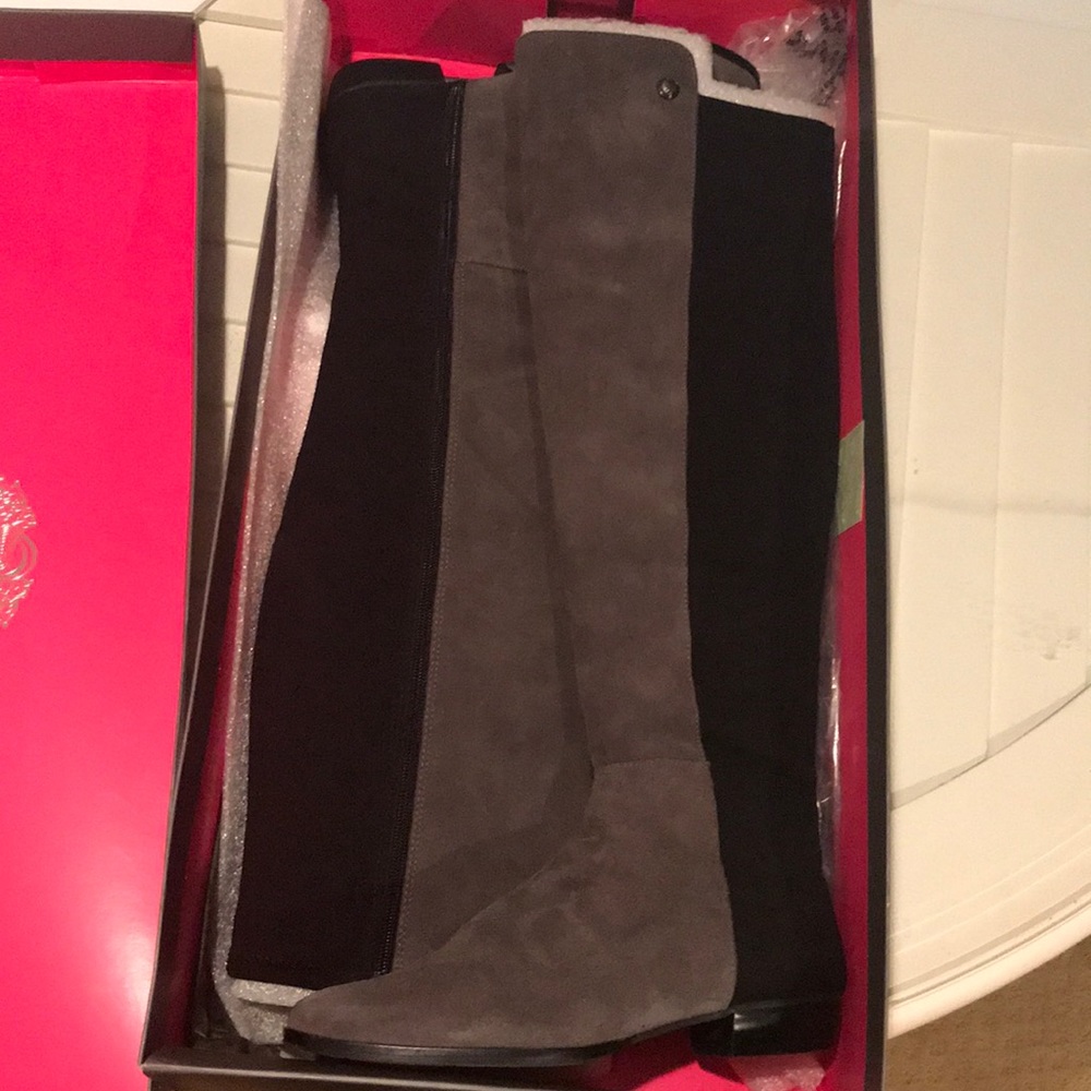 Vince Camuto Karita Over Knee Suede/Neoprene Boots
